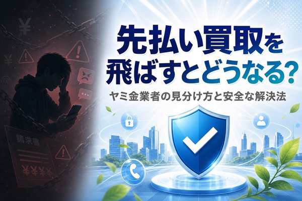 先払い買取を飛ばすとどうなる？ヤミ金業者の見分け方と安全な解決法