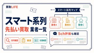 スマート系列(アイマ系)の先払い買取の5ch評価・業者一覧を公開